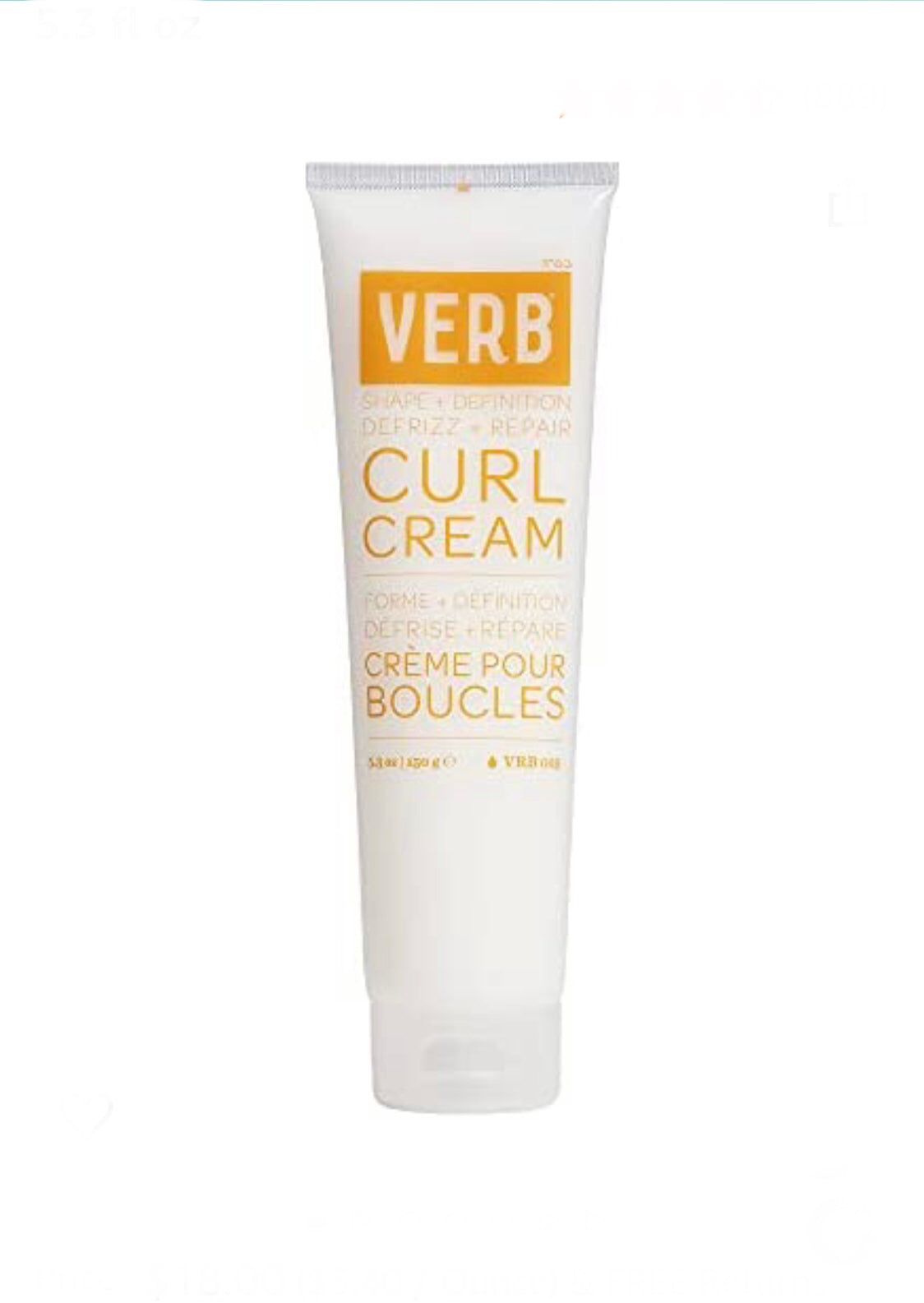 Verb - Curl cream 5.3 fl. oz./ 150 gr