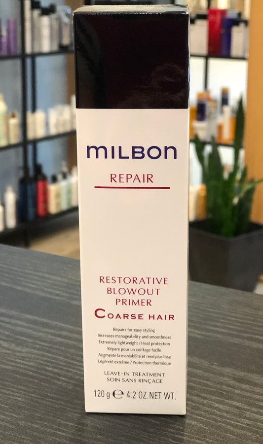 Milbon - Repair Restorative blowout primer Coarse hair  4.2 fl. oz. / 120 ml