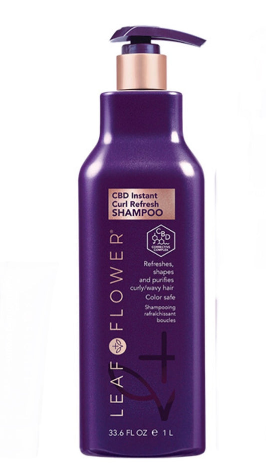 Leaf & Flower - CBD Instant Curl refresh shampoo 33.6 fl. oz. / 1 L