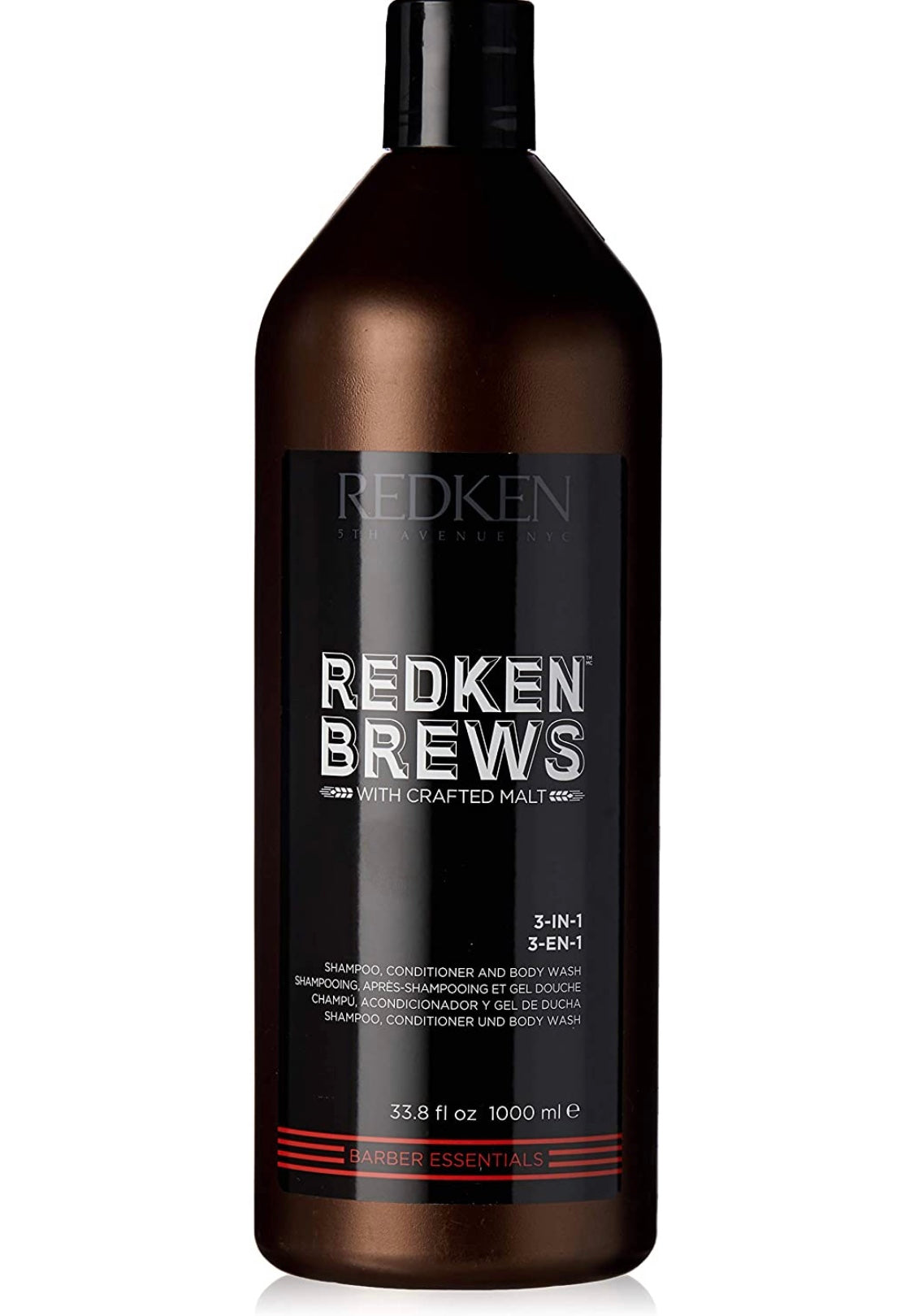 Redken - Brews 3 in 1 shampoo, conditioner and body wash 33.8 fl. oz./ 1000ml