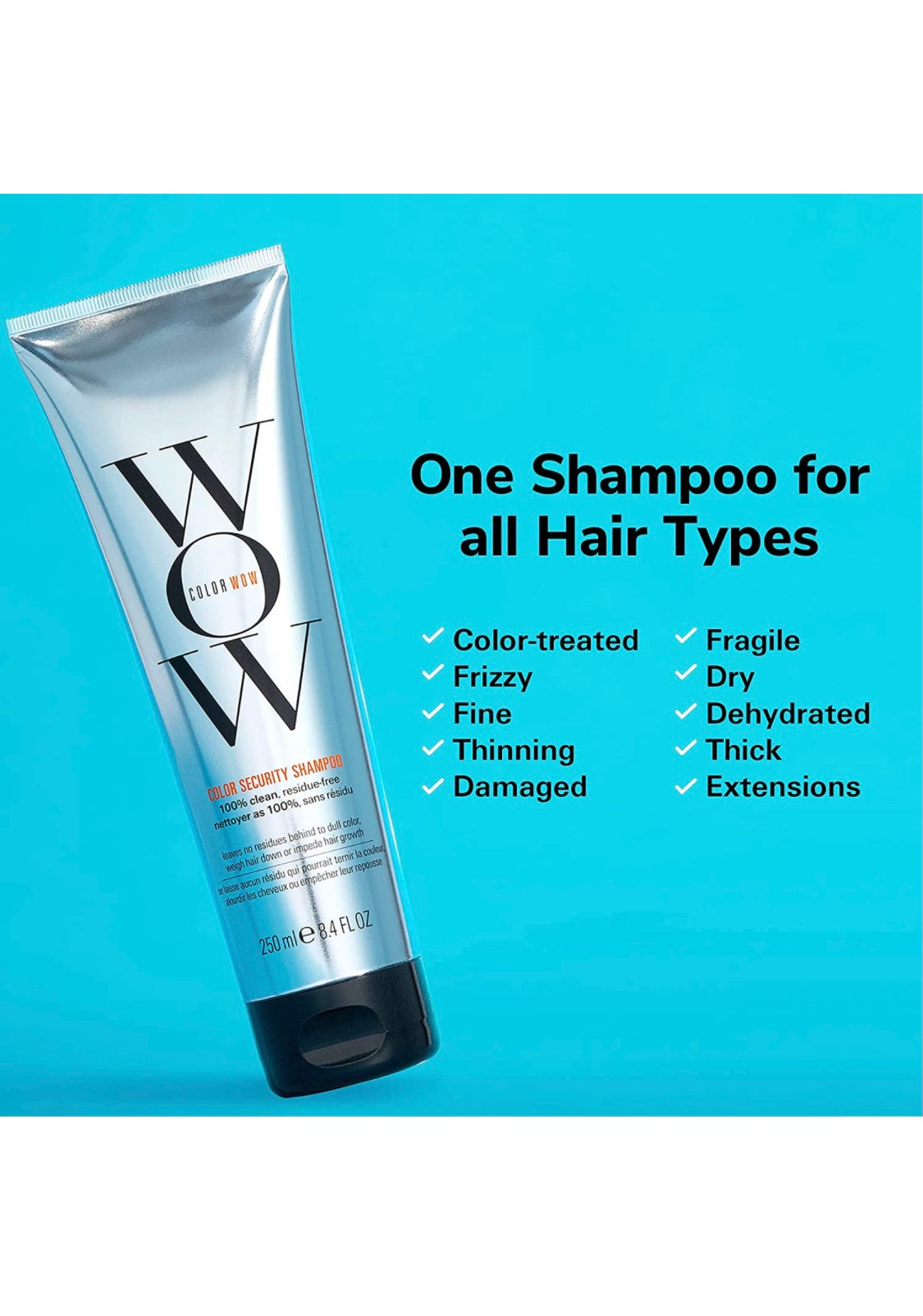 WOW   - Color security shampoo 8.4 fl. oz./ 250 ml